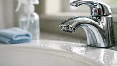 How to remove limescale from faucets and toilets with vinegar