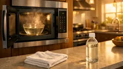 How to clean a microwave with vinegar in 10 minutes