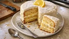Fluffy Dairy-Free Lemon Cake with a Quick Stovetop Citrus Cream Filling