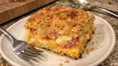 Italian Pumpkin Sformato with Speck and Smoked Cheese (Crispy Breadcrumb Top)
