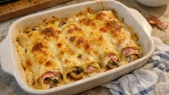 Baked Crespelle with Mushrooms and Ham—Creamy, Golden, and Surprisingly Easy