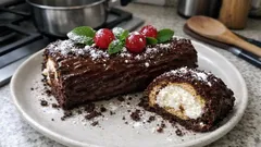 No-Bake Tronchetto di Natale—An Easy Italian Yule Log for Christmas
