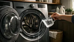 How to get rid of a musty washing machine smell with white vinegar