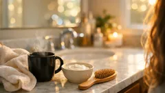 How to use a coffee rinse to blend gray hair naturally