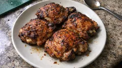 Crispy Air Fryer Chicken Thighs—Juicy Inside, Golden Skin in 25 Minutes